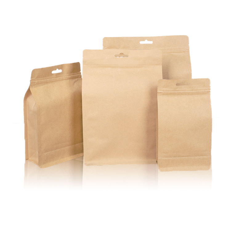 FLAT BOTTOM BAG ( BROWN KRAFT)